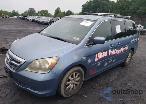 2006 Honda Odyssey Ex-L z USA, uszkodzony, nr VIN 5FNRL38606B011681